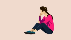 Самотні дівчина